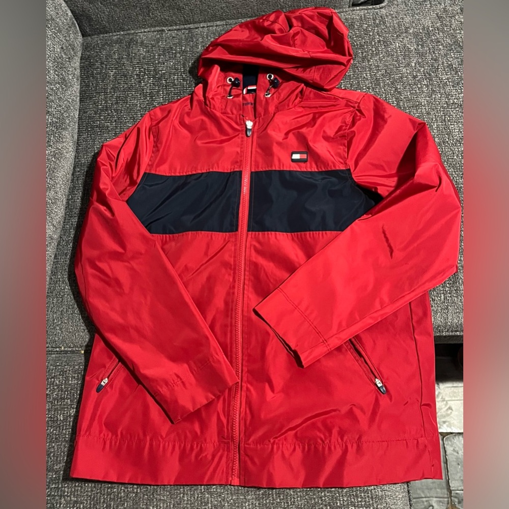 Tommy Hilfiger Red and Navy Windbreaker
